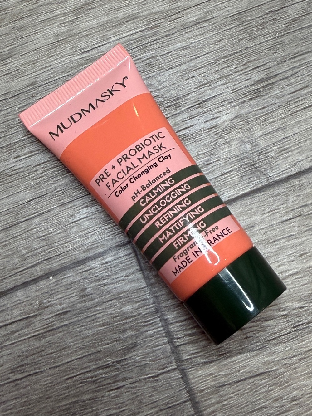 MUDMASKY Pre + Probiotic Facial Mask Mini | Color Changing Clay Mask | 15ml
